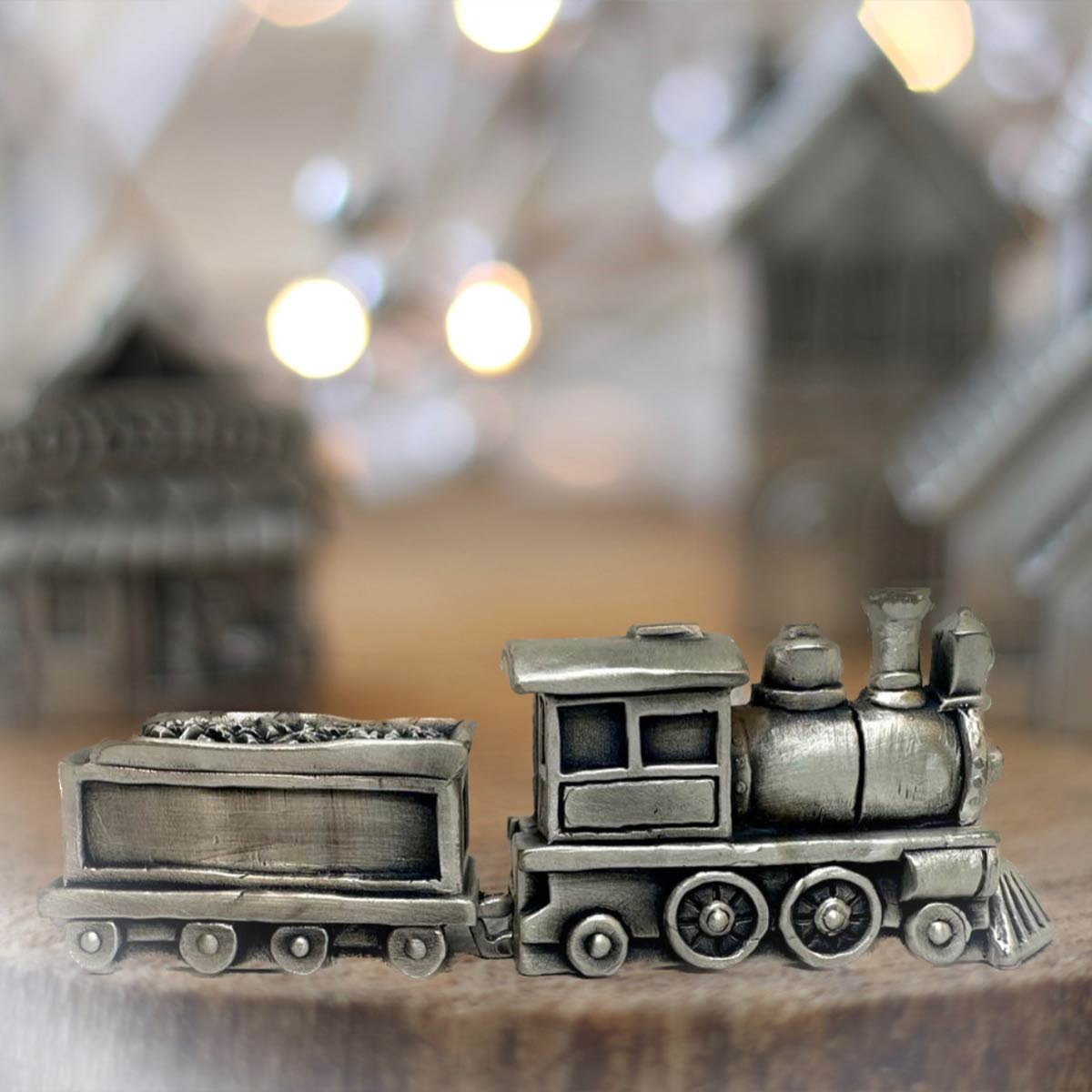 Image of Winter Wonderland Express Train and Coal Car Set {Pewter}