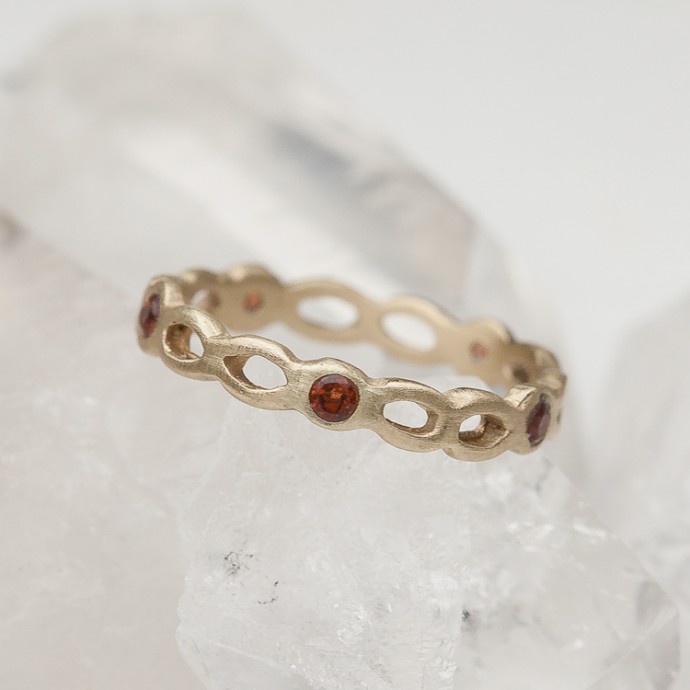 Birthstone Infinity Ring {10K Gold} by Lisa Leonard Designs