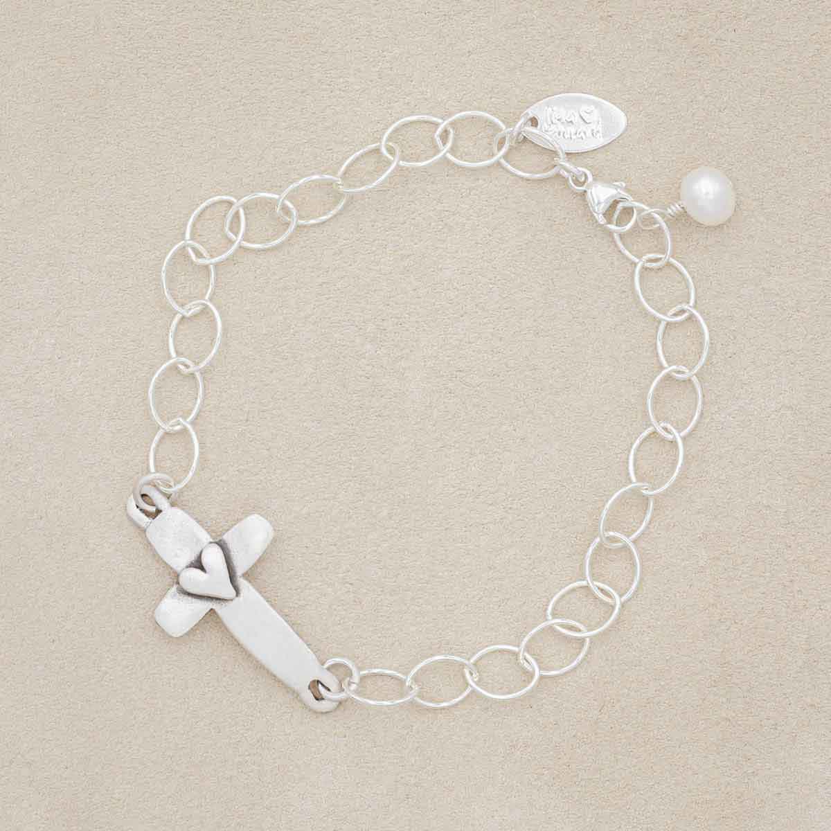 Image of Cross of Faith Bracelet {Sterling Silver}