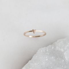 a 14k yellow gold sweet love ring - one heart
