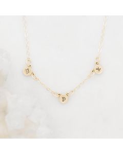 My Darling Ones Initial Necklace {14k Gold}