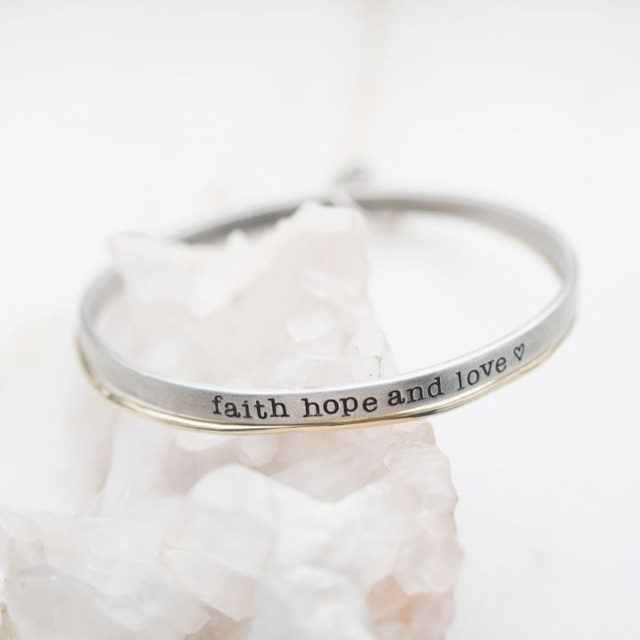 Buy Faith Hope Love Bracelet Online In India  Etsy India