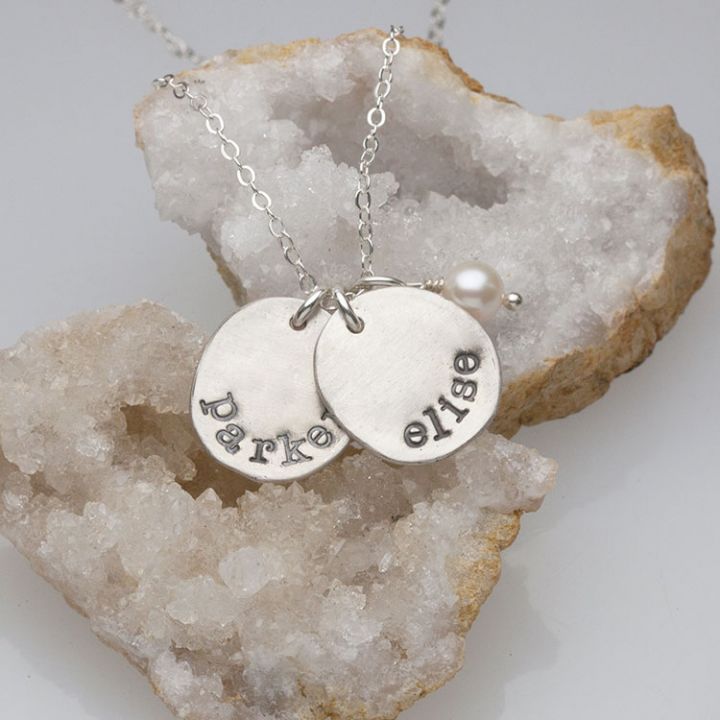 sterling silver mothers necklace