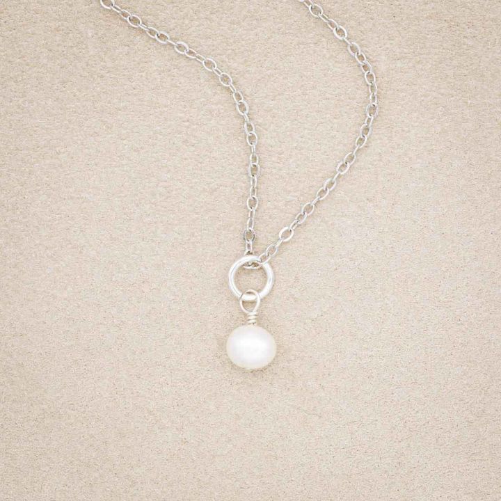 14k Gold Freshwater Pearl Necklace | Dainty Gold Necklace Pearl - Genuine  Freshwater - Aliexpress