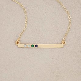 2 birthstone deals necklace gold