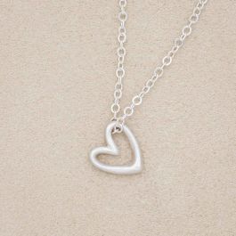 LOUISA SECRET Rose Gold Love Heart Necklace 925 Sterling Silver Pendant  Neckl
