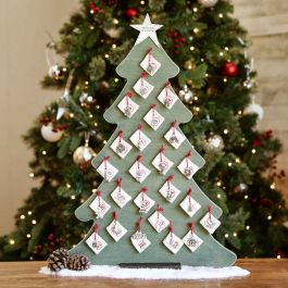 Folded Paper Christmas Tree Advent Calendar - The Kim Six Fix