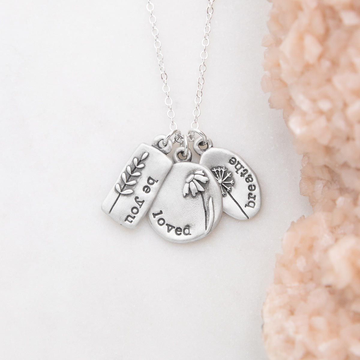 be you wildflowers necklace {sterling silver}
