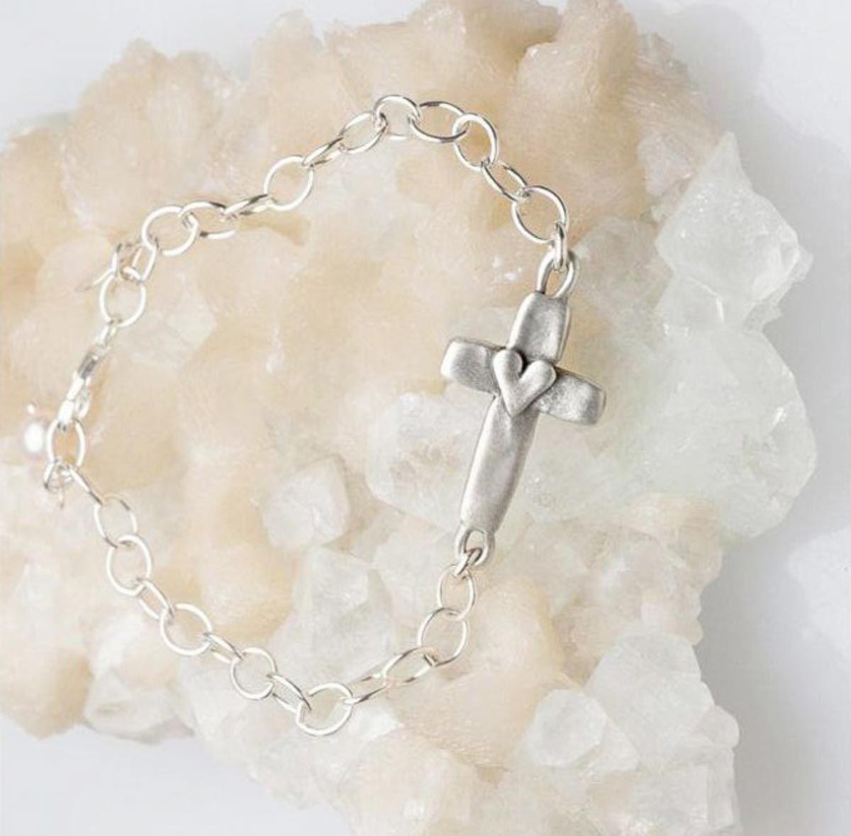 cross of faith bracelet {sterling silver}