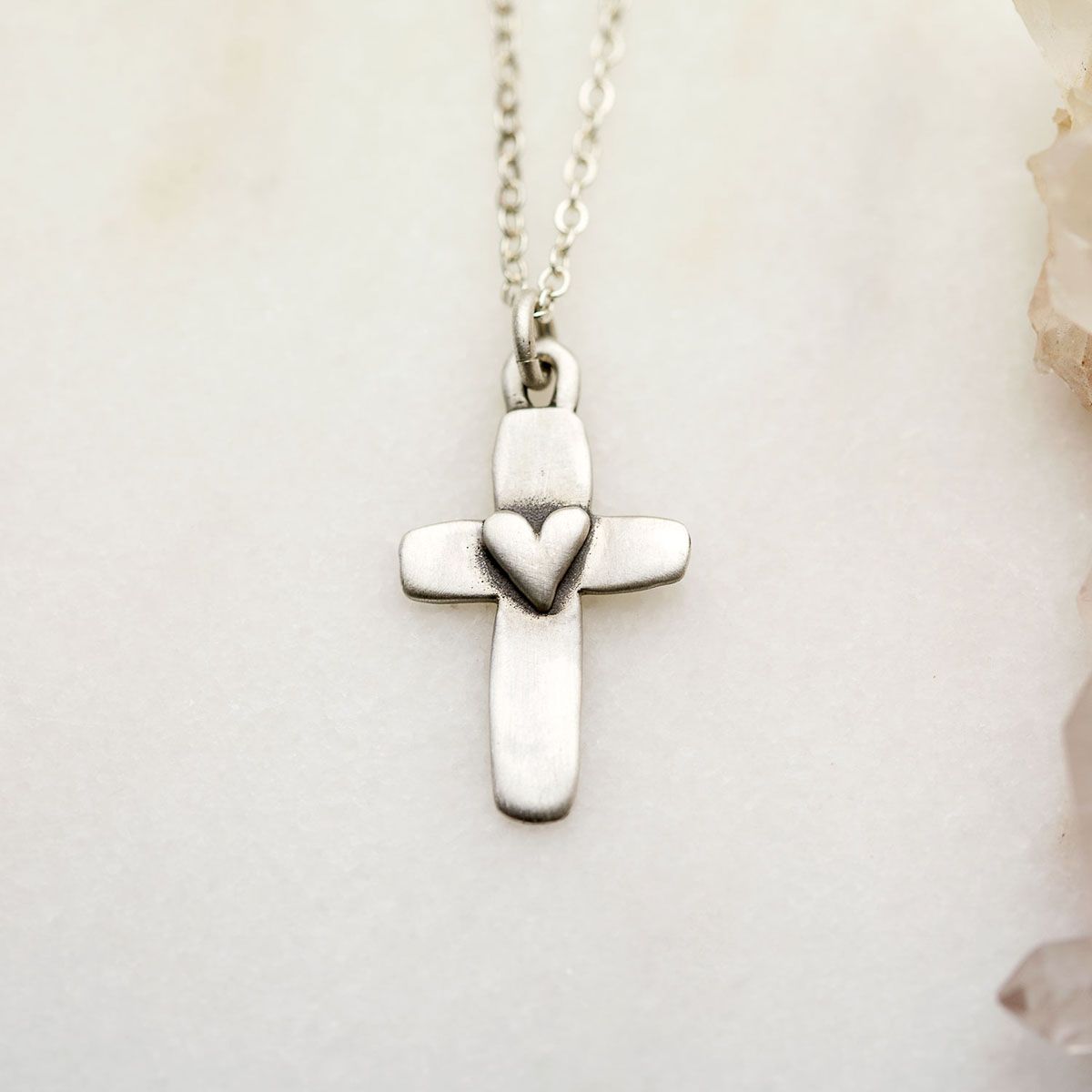 cross of faith necklace {sterling silver}