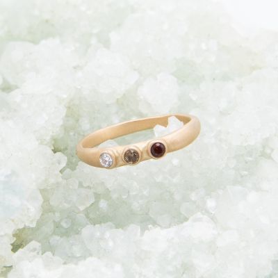 10K Gold Mother’s Ring with Birthstones