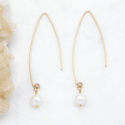Artisan Pearl Earrings {10k gold}