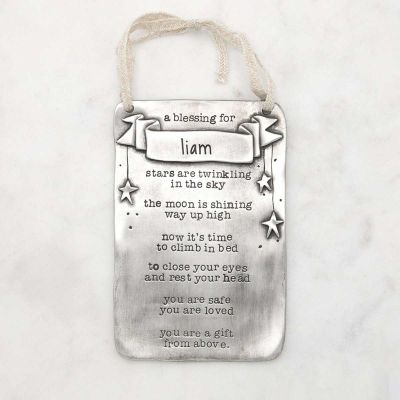 Bedtime Blessing Wall Hanging {pewter}