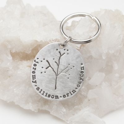 Family Tree Keychain {Pewter}