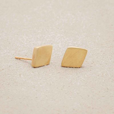 Fly A Kite Stud Earrings handcrafted in 14k Gold