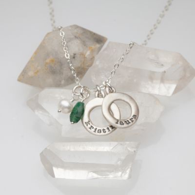 Mini Open Circle Necklace {Sterling Silver}