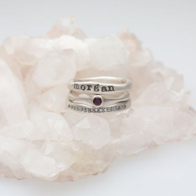 Adored Ring Trio {Sterling Silver}