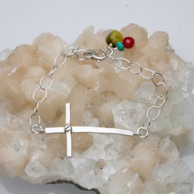 Believe Cross Bracelet {Sterling Silver}