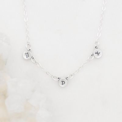 My Darling Ones Initial Necklace {Sterling Silver}
