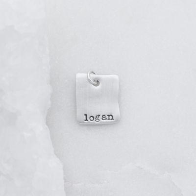 Square Tag {Sterling Silver}
