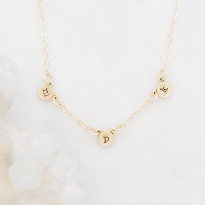 My Darling Ones Initial Necklace {10k Gold}