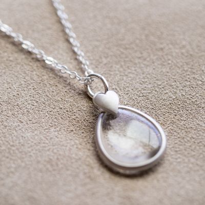 clear and bright heart necklace {sterling silver}