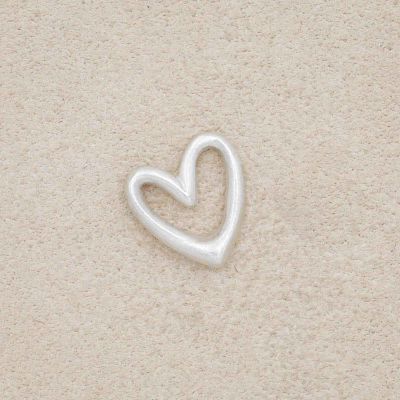 Love Grows 1/2" Heart charm {Sterling Silver}
