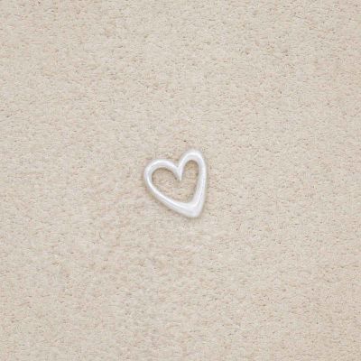 Love Grows 1/4" Tiny Heart charm {Sterling Silver}