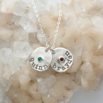 Petite Birthstone Necklace {Sterling Silver}