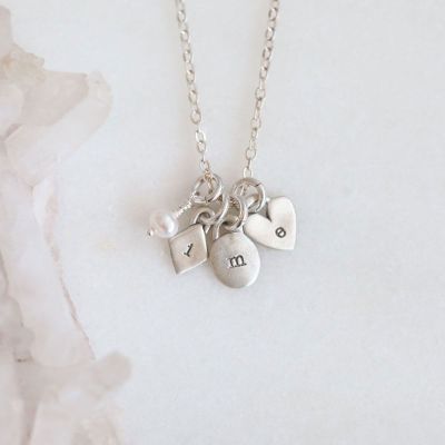 Wild About You Initials Necklace {Sterling Silver}