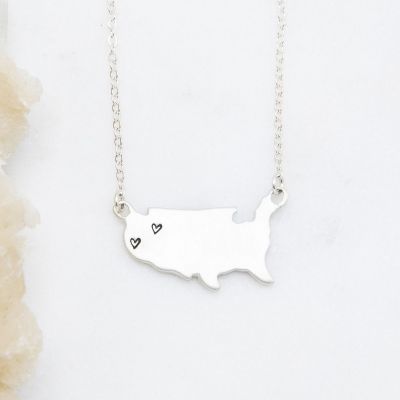 State Of My Heart Necklace {Sterling Silver}