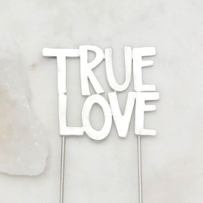 True Love Cake Topper {Pewter}