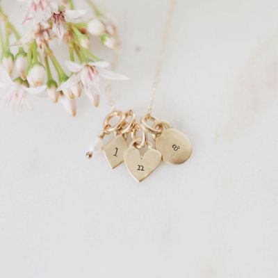 Wild About You Initials Necklace {14k gold}