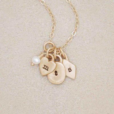 Wild About You Initials Necklace {10k gold}