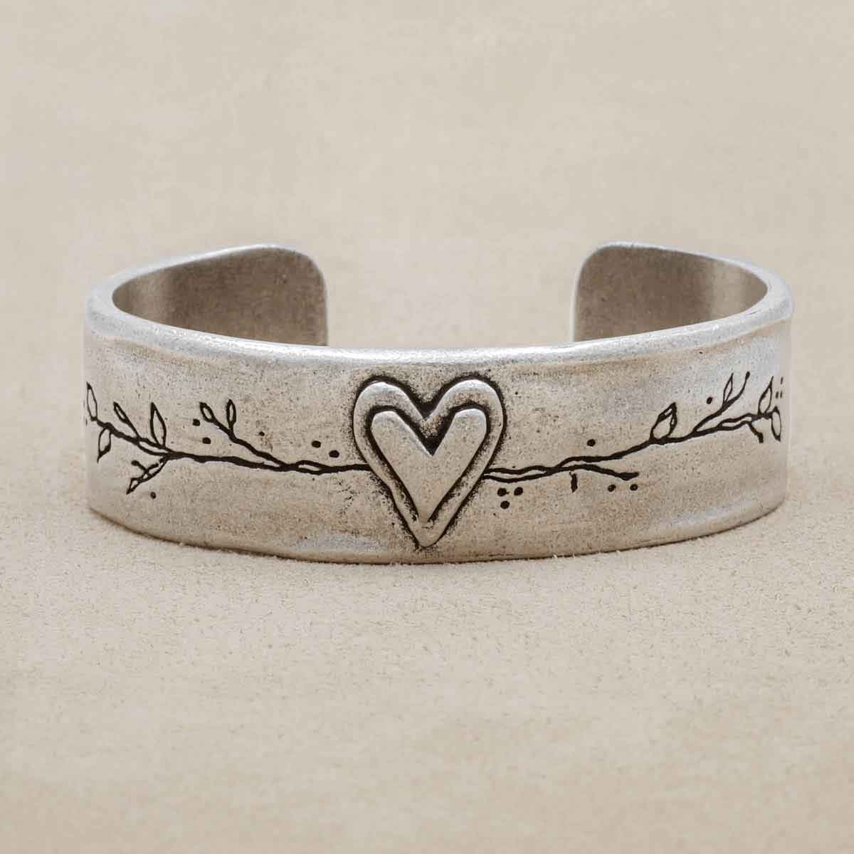 Image of Let Love Grow Cuff {Pewter}