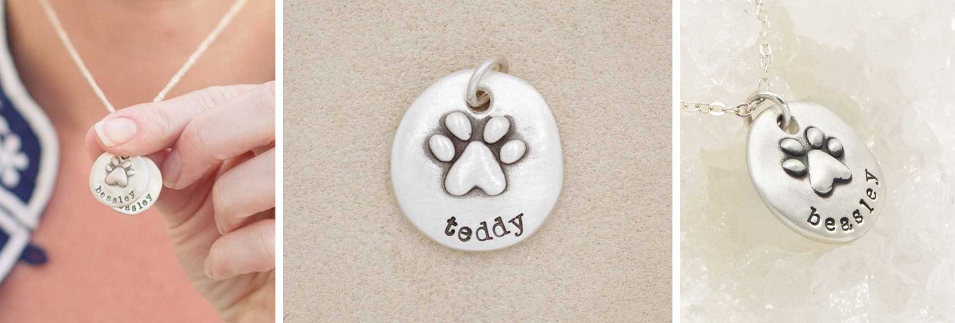 Furry Footprint Necklace Charm by Lisa Leonard